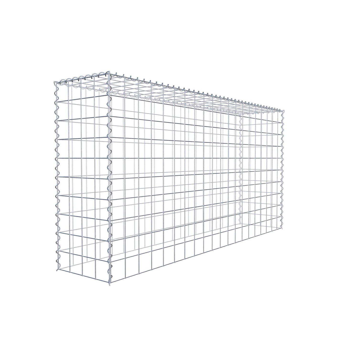 Gabião tipo 3 200 cm x 100 cm x 40 cm (C x A x P), malhagem 10 cm x 10 cm, espiral