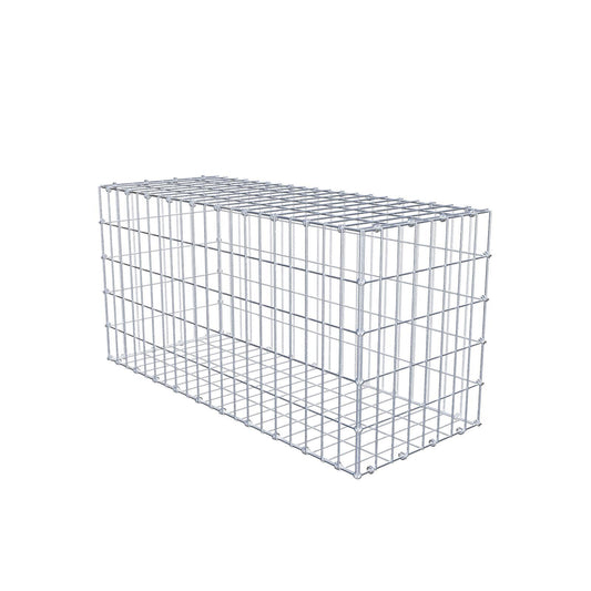 Schanskorf 100 cm x 50 cm x 40 cm (L x H x D), maaswijdte 5 x 10 cm, spiraalring