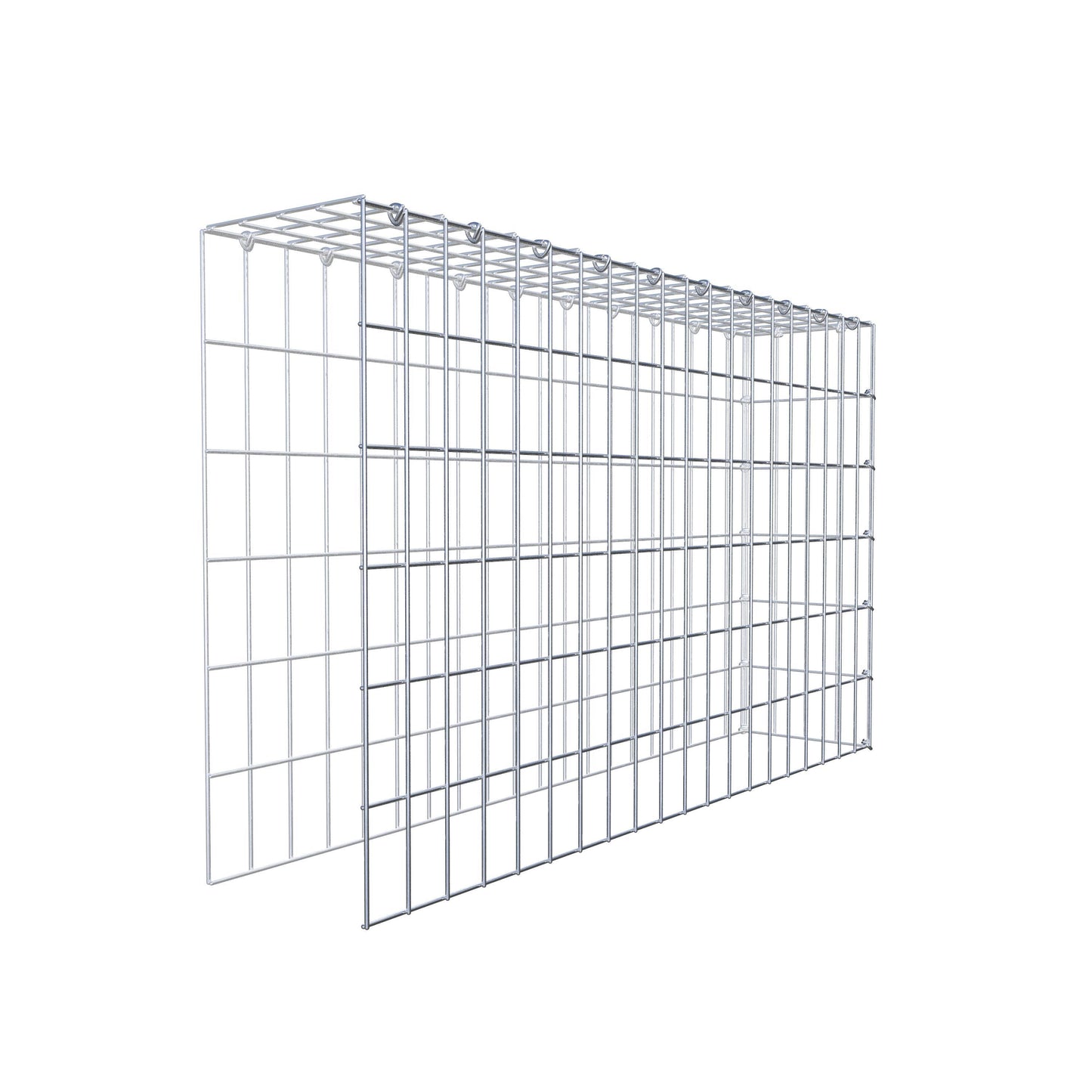 Fourche rapportée type 4 100 cm x 60 cm x 20 cm (L x H x P), mailles 5 cm x 10 cm, anneau C