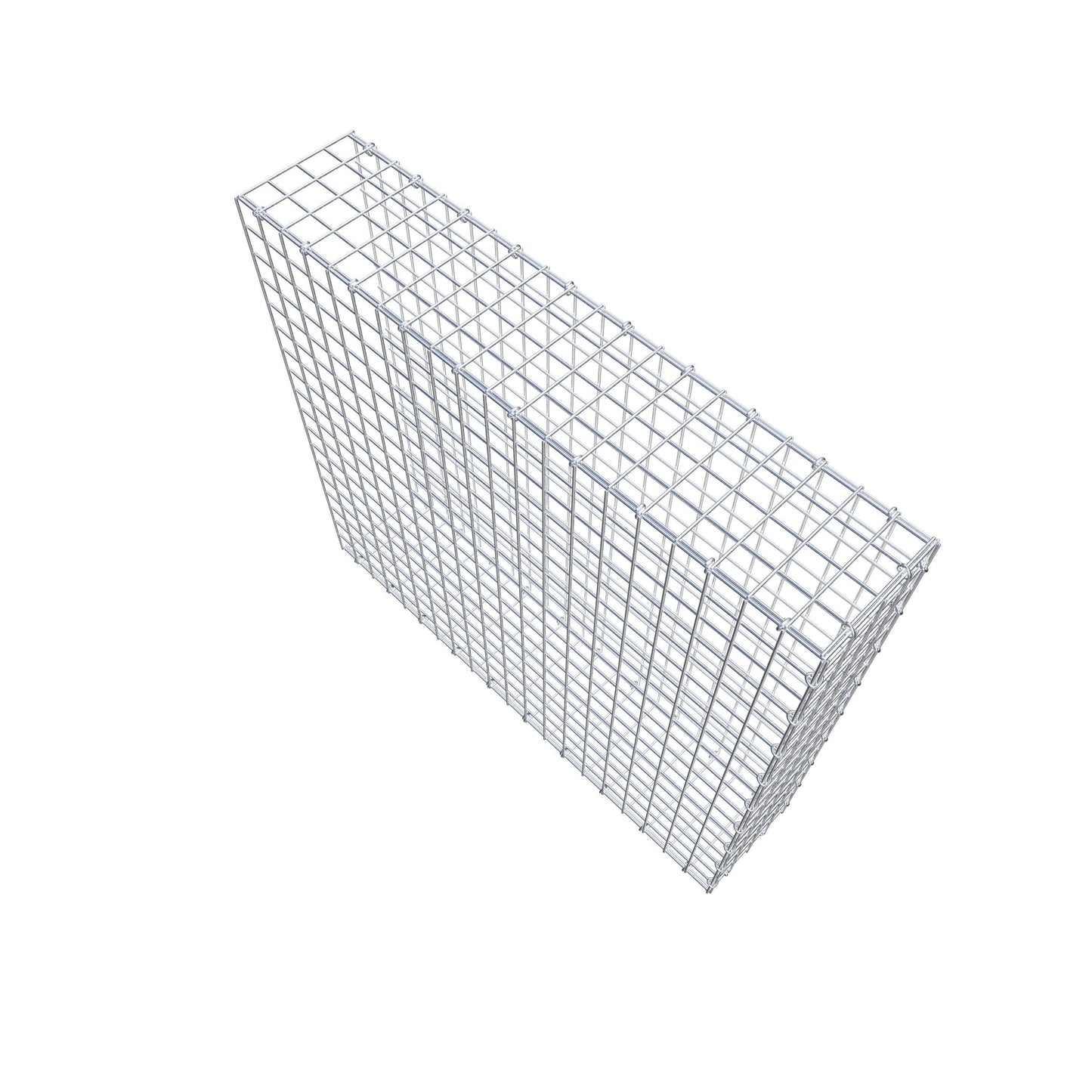 Type 2 oplegkorf 100 cm x 90 cm x 20 cm (L x H x D), maaswijdte 5 cm x 5 cm, C-ring