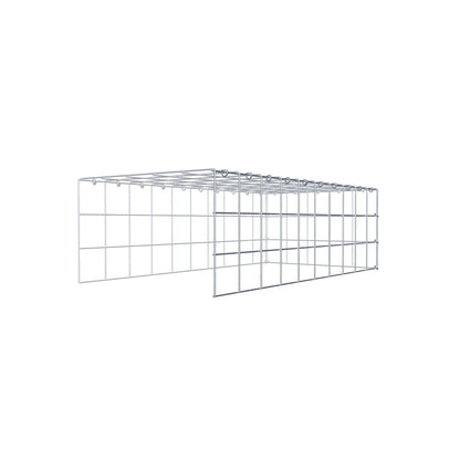 Fourche rapportée type 4 100 cm x 30 cm x 50 cm (L x H x P), mailles 10 cm x 10 cm, anneau C