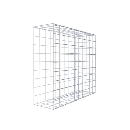 Gabbione fissabile tipo 2 100 cm x 90 cm x 30 cm (L x H x P), maglia 10 cm x 10 cm, anello a C