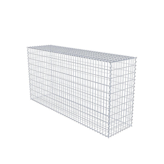 Gabbione 200 cm x 100 cm x 50 cm (L x H x P), maglia 5 cm x 10 cm, spirale