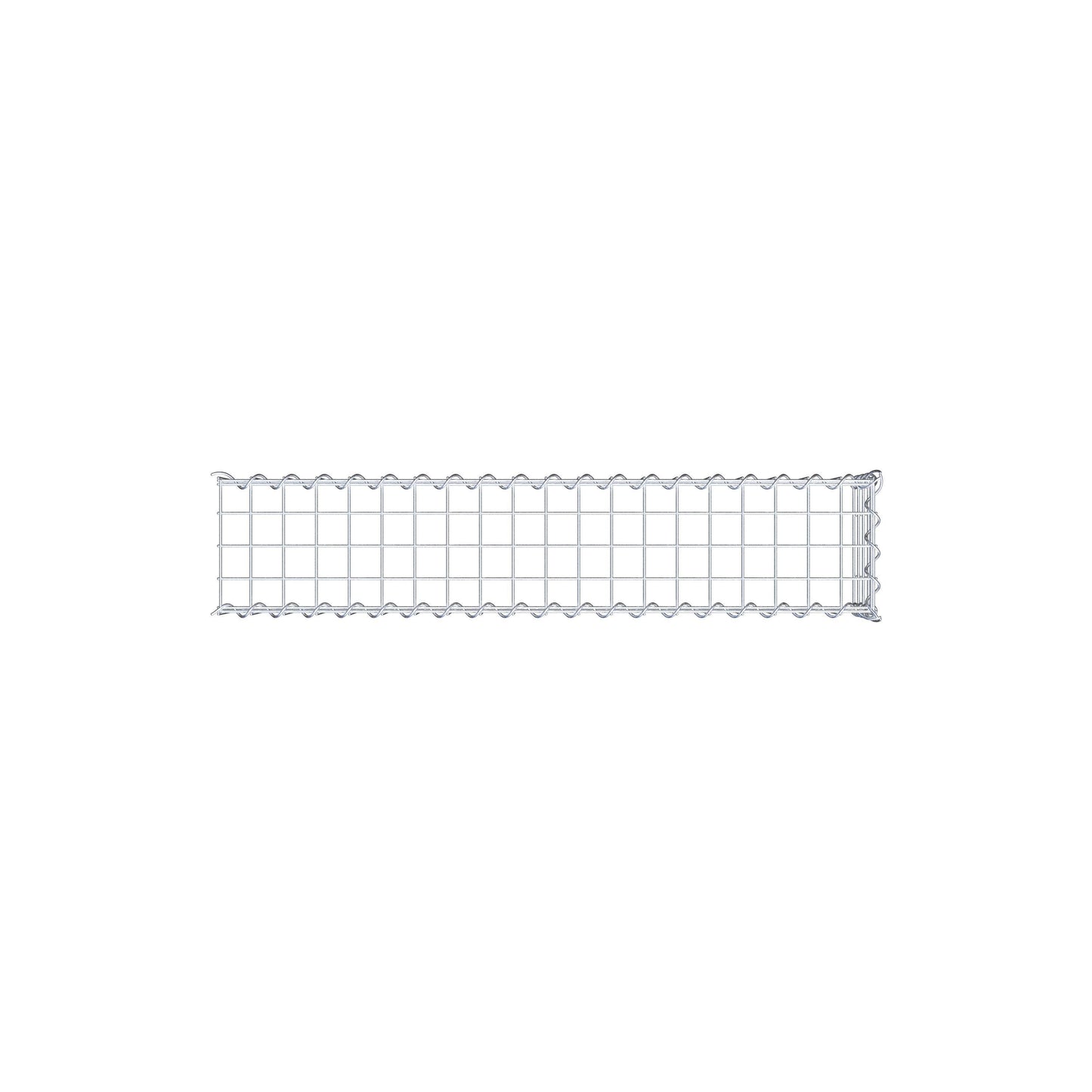 Gabion rapporté type 4 100 cm x 20 cm x 20 cm (L x H x P), mailles 5 cm x 5 cm, spirale