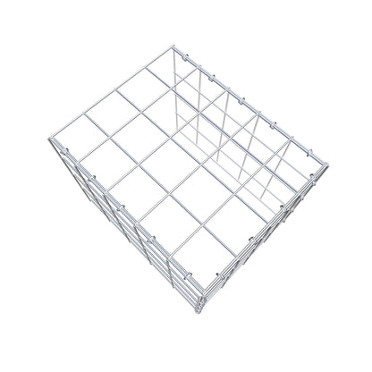 Monteret gabion type 4 50 cm x 40 cm x 40 cm (L x H x D), maskestørrelse 10 cm x 10 cm, C-ring