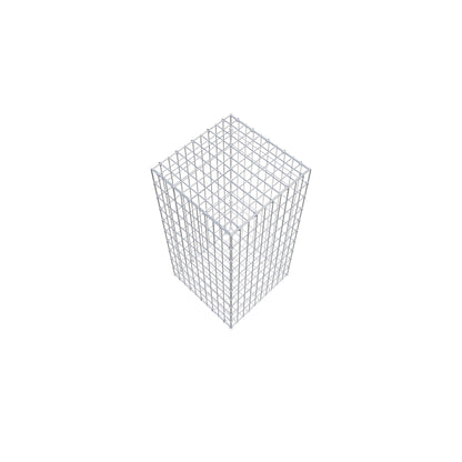 Gabion 100 cm x 50 cm x 50 cm (L x H x P), mailles 5 cm x 10 cm, anneau en C