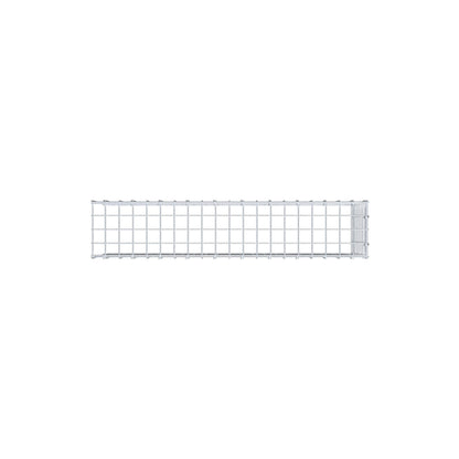 Fourche rapportée type 4 100 cm x 40 cm x 20 cm (L x H x P), mailles 5 cm x 5 cm, anneau C