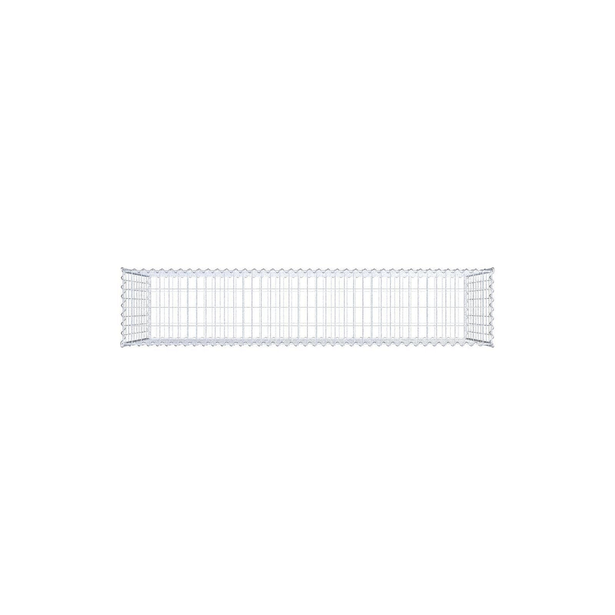 Schanskorf 200 cm x 100 cm x 40 cm (L x H x D), maaswijdte 5 cm x 10 cm, spiraalvormig