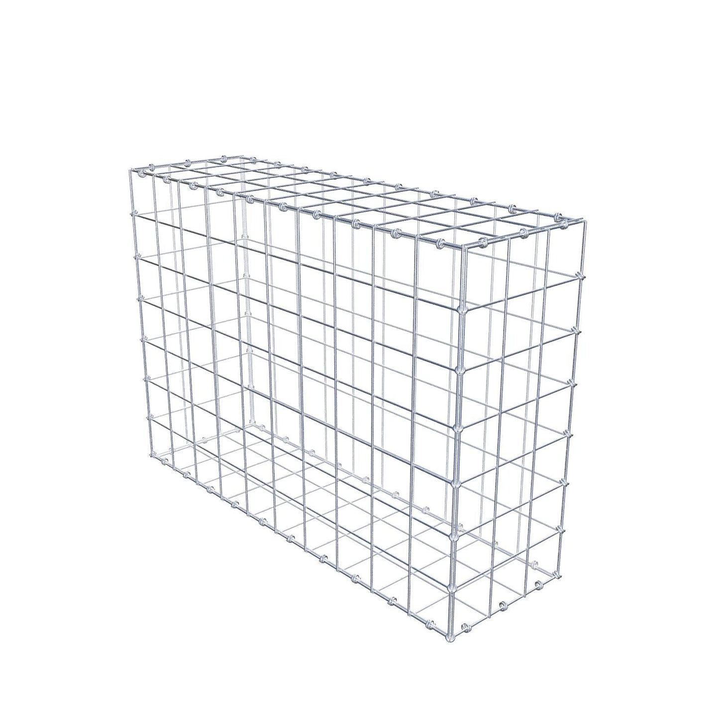 Gabion 100 cm x 70 cm x 30 cm (L x H x P), mailles 10 x 10 cm, anneau en spirale