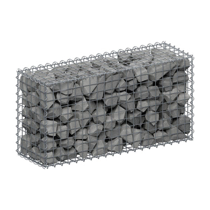 Gabion 100 cm x 50 cm x 30 cm (L x H x P), mailles 5 cm x 5 cm, spirale
