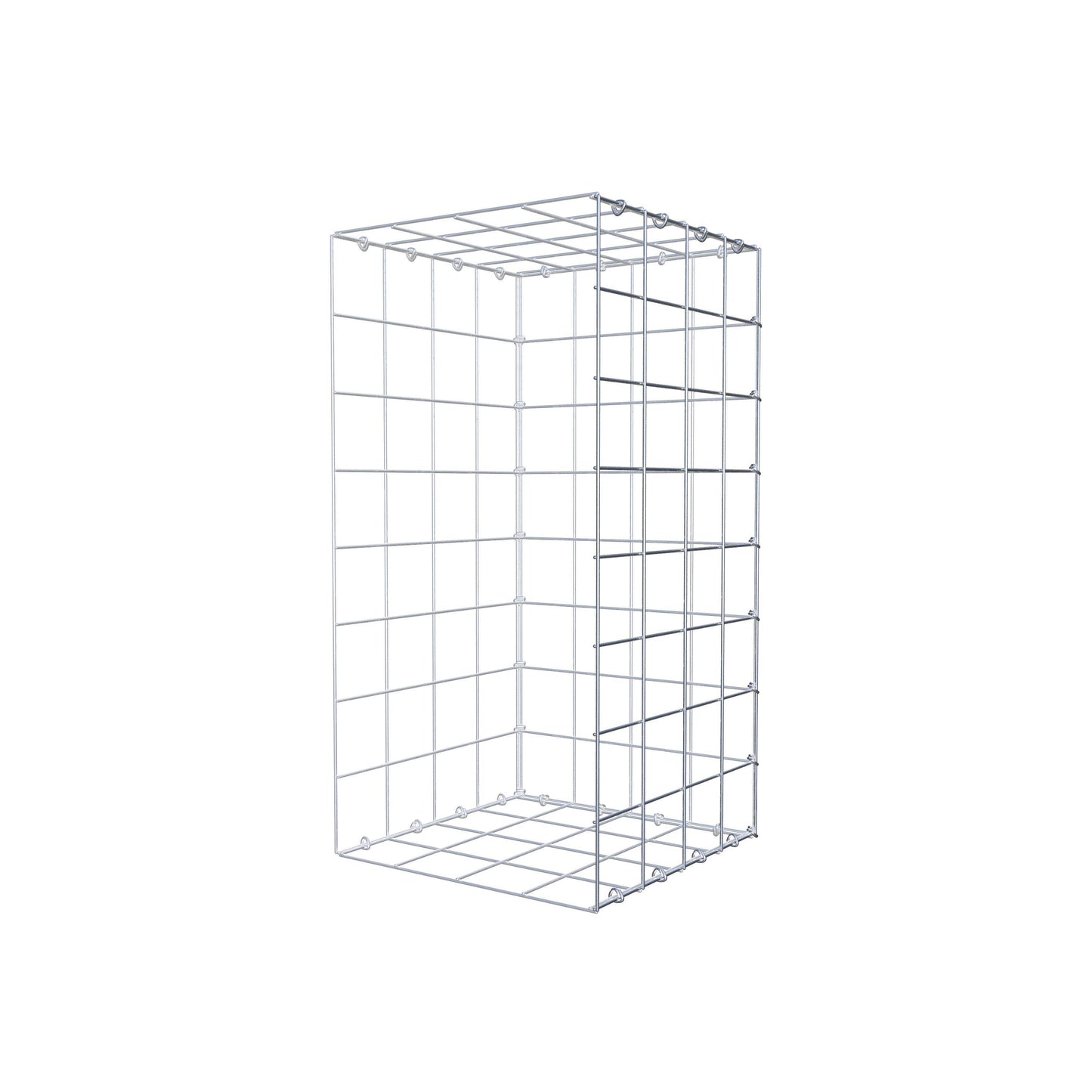 Anbaugabione Typ 2 80 cm x 40 cm x 40 cm (L x H x T), Maschenweite 10 cm x 10 cm, C-Ring