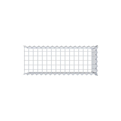Opvokset gabion type 4 80 cm x 40 cm x 30 cm (L x H x D), maskestørrelse 5 cm x 5 cm, spiral