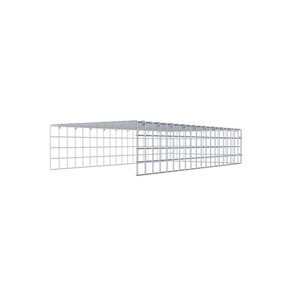 Fourche rapportée type 4 100 cm x 20 cm x 50 cm (L x H x P), mailles 5 cm x 5 cm, anneau C