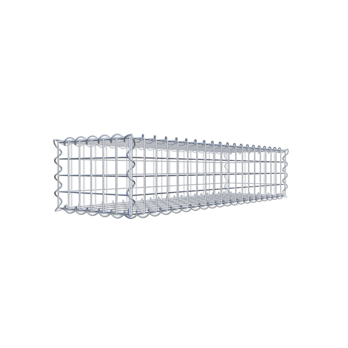 Gabbione 100 cm x 20 cm x 30 cm (L x H x P), maglia 5 cm x 5 cm, spirale