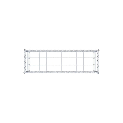 Anbaugabione Typ 3 100 cm x 50 cm x 30 cm (L x H x T), Maschenweite 10 cm x 10 cm, Spirale