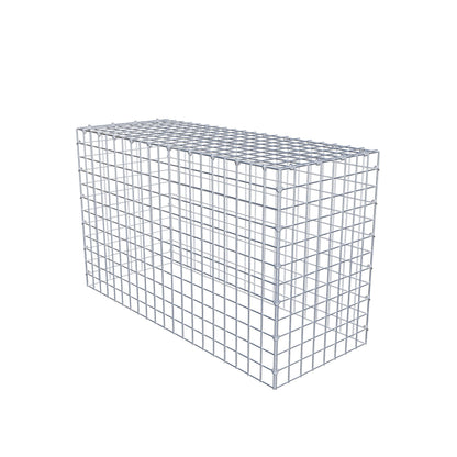 Type 3 oplegkorf 100 cm x 60 cm x 40 cm (L x H x D), maaswijdte 5 cm x 5 cm, C-ring