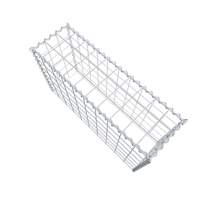Grown-on gabion type 3 100 cm x 60 cm x 30 cm (L x H x D), mesh size 10 cm x 10 cm, spiral