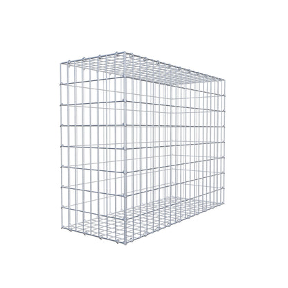 Gabion 100 cm x 80 cm x 40 cm (L x H x P), mailles 5 cm x 10 cm, anneau en C