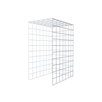 Fourche rapportée type 4 100 cm x 70 cm x 50 cm (L x H x P), mailles 10 cm x 10 cm, anneau C