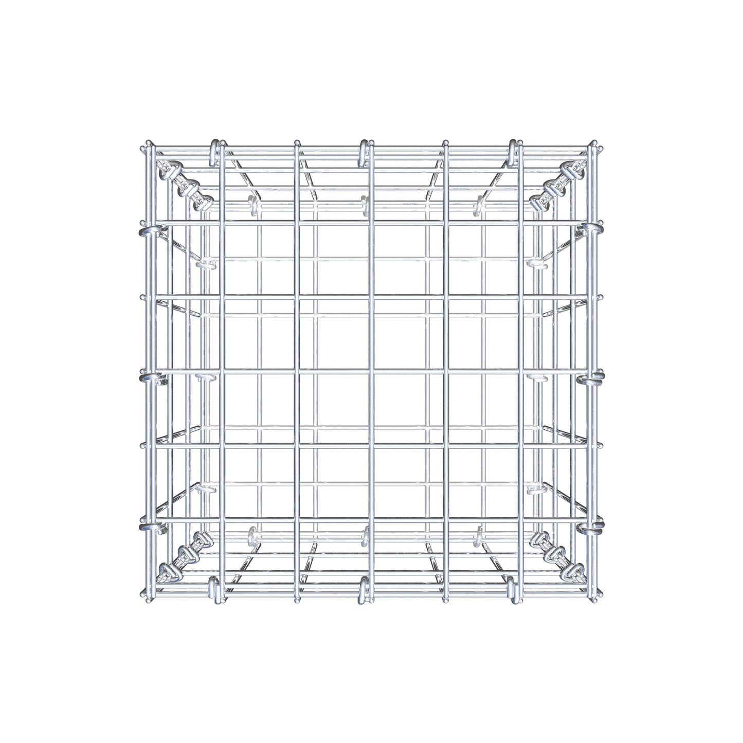 Schanskorf 30 cm x 30 cm x 30 cm (L x H x D), maaswijdte 5 cm x 10 cm, C-ring