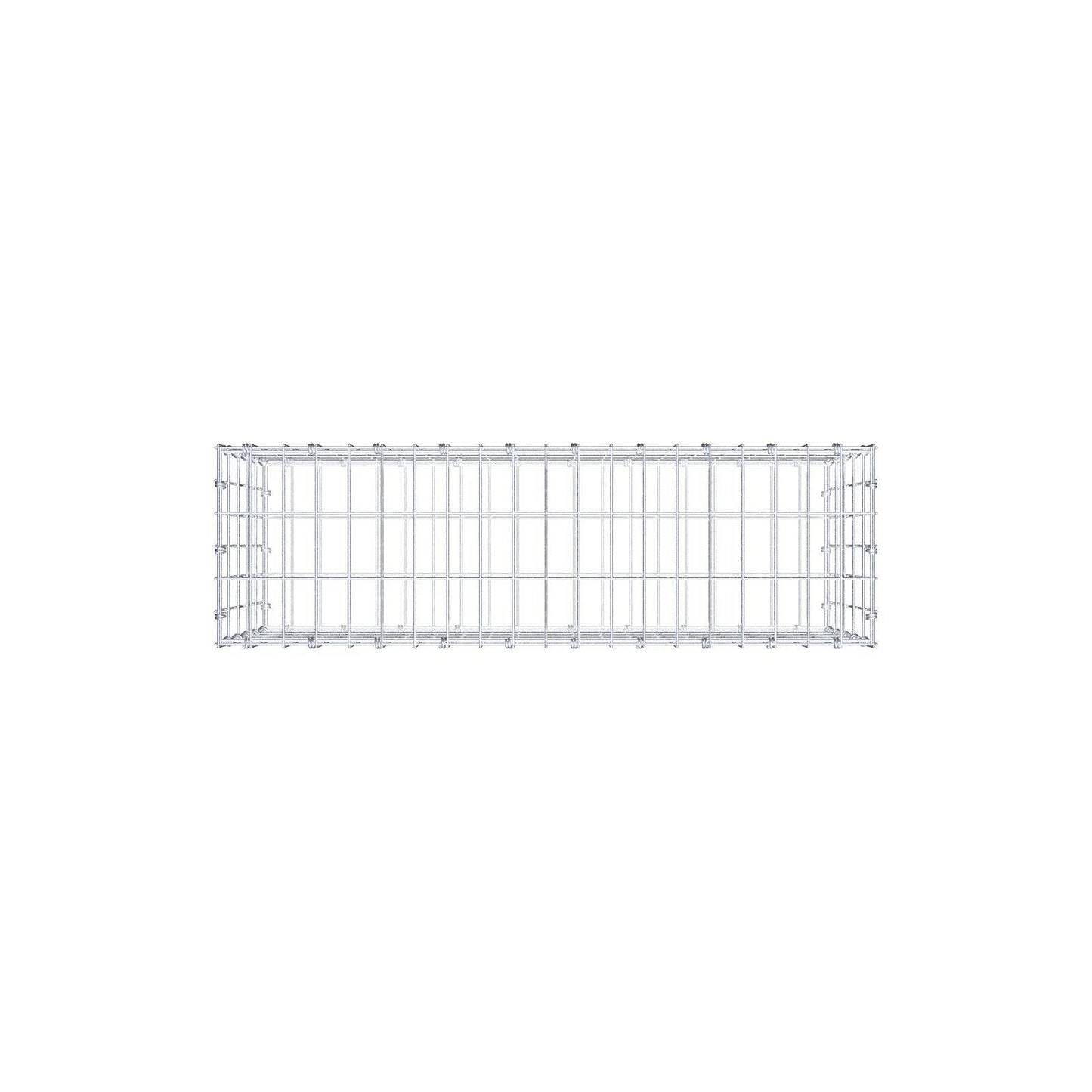 Gabion 100 cm x 50 cm x 30 cm (L x H x P), mailles 5 x 10 cm, anneau en spirale