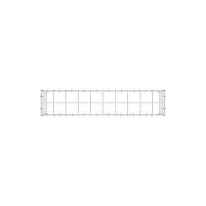 Typ 3 påbyggnadsgabion 100 cm x 30 cm x 20 cm (L x H x D), maskstorlek 10 cm x 10 cm, C-ring