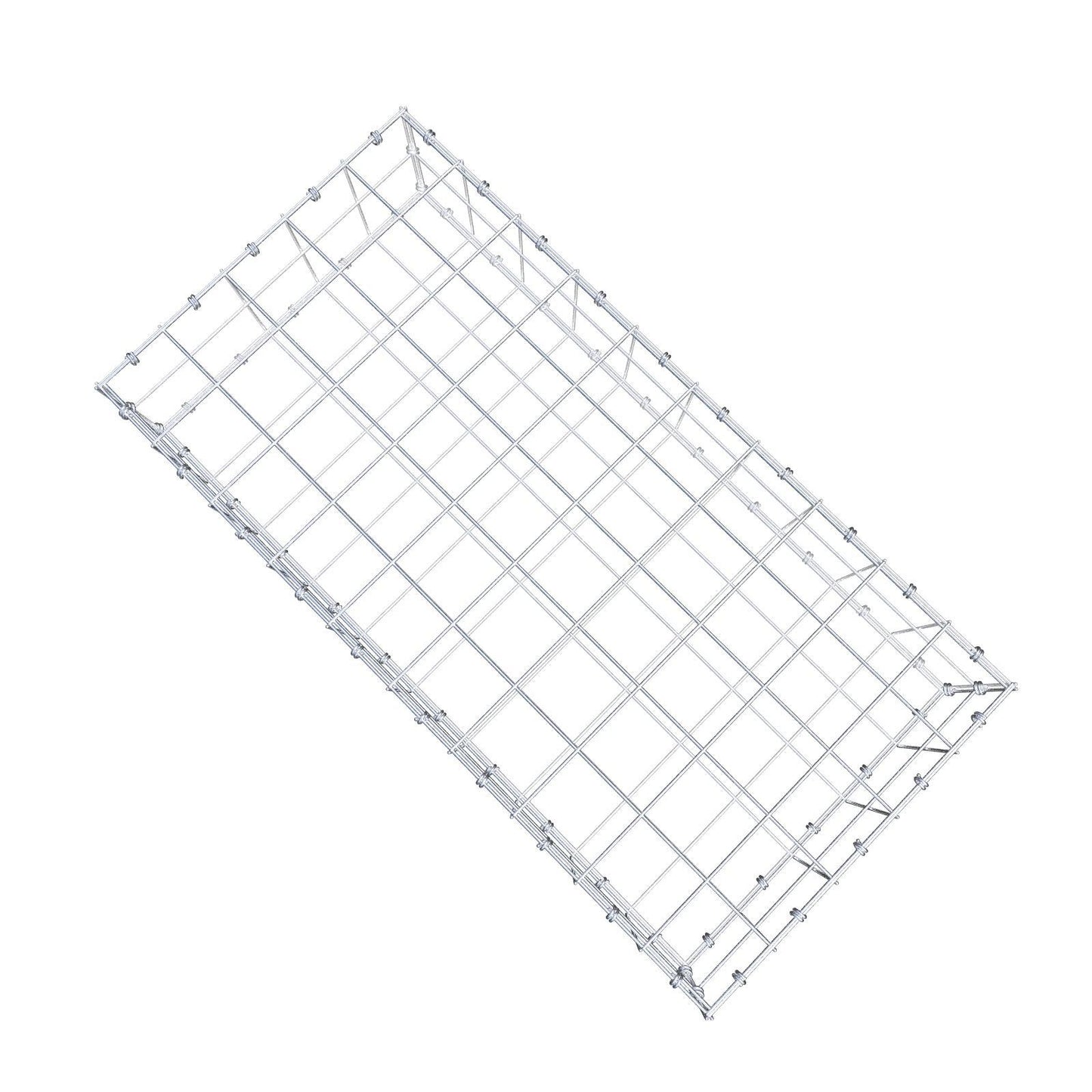 Schanskorf 100 cm x 20 cm x 50 cm (L x H x D), maaswijdte 10 x 10 cm, spiraalring