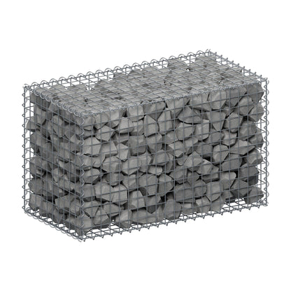 Gabion 100 cm x 60 cm x 50 cm (L x H x D), maskstorlek 5 cm x 5 cm, spiral