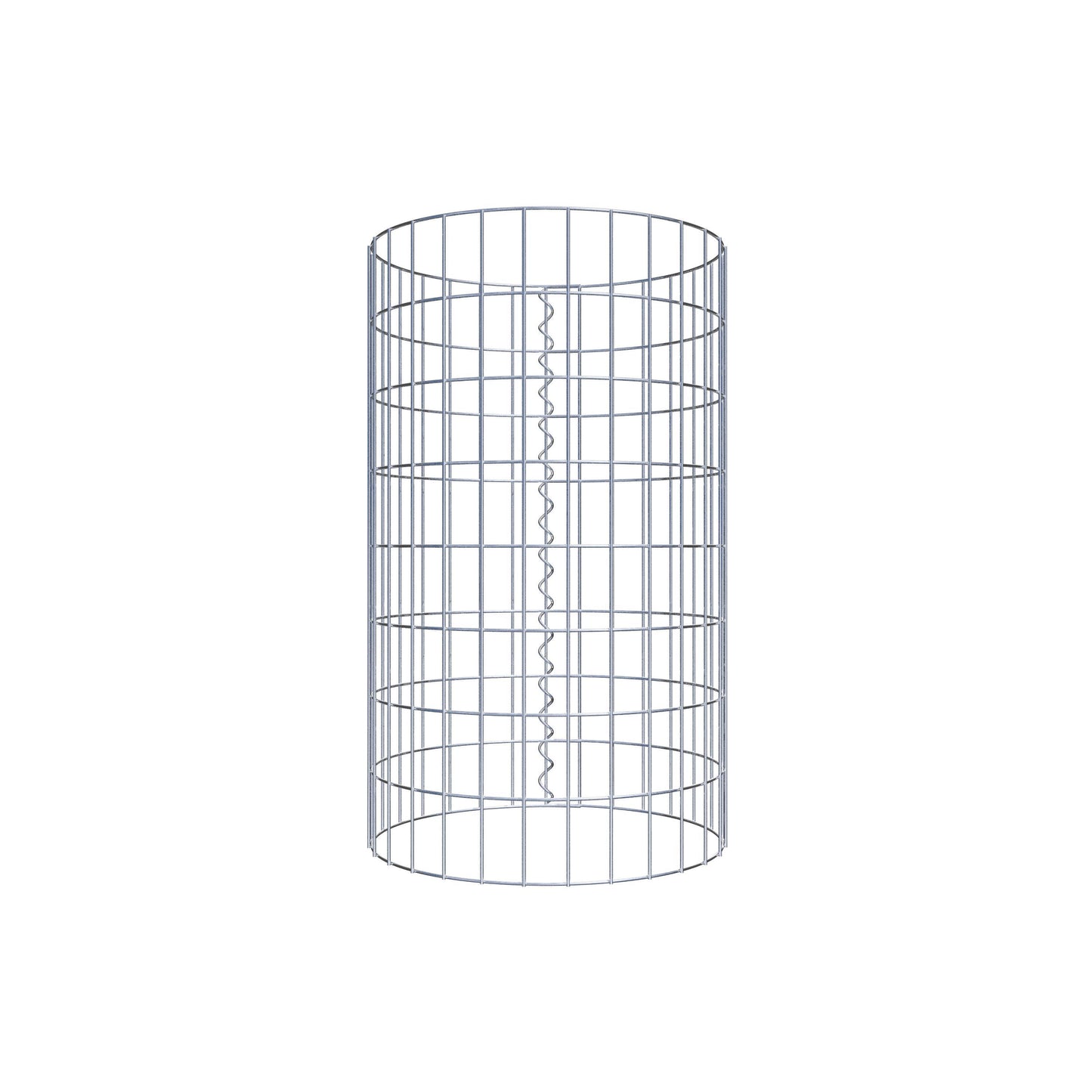 Colonne de gabion ronde 47 cm de diamètre, 80 cm de hauteur, mailles 5 cm x 10 cm
