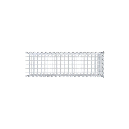 Gabion rapporté type 2 100 cm x 50 cm x 30 cm (L x H x P), mailles 5 cm x 5 cm, spirale