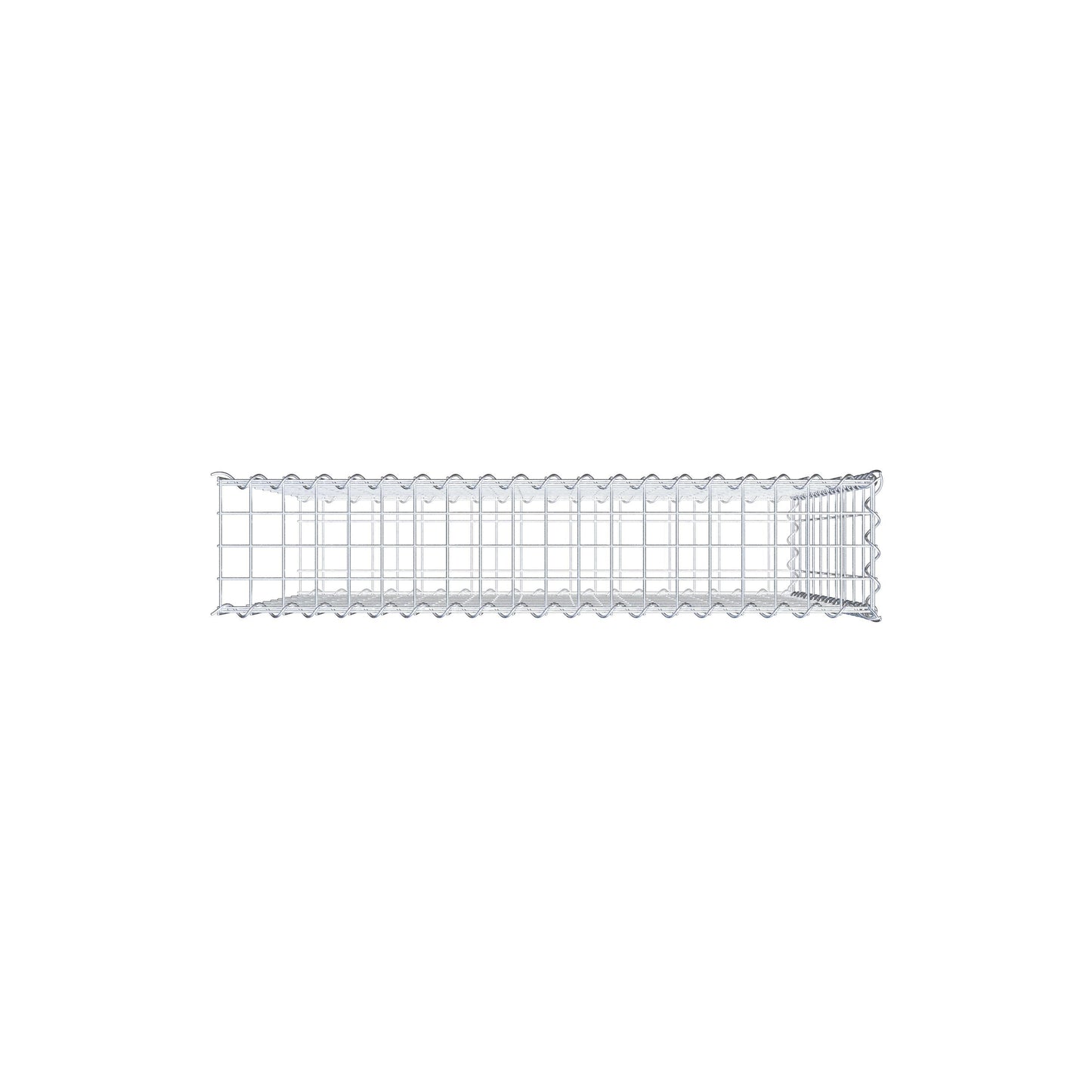 Gabbione aggiuntivo tipo 2 100 cm x 100 cm x 20 cm (L x H x P), dimensione maglia 5 cm x 10 cm, a spirale