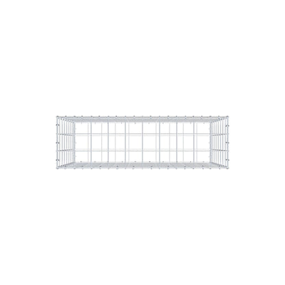 Gabione 100 cm x 80 cm x 30 cm (L x H x T), Maschenweite 10 cm x 10 cm, C-Ring