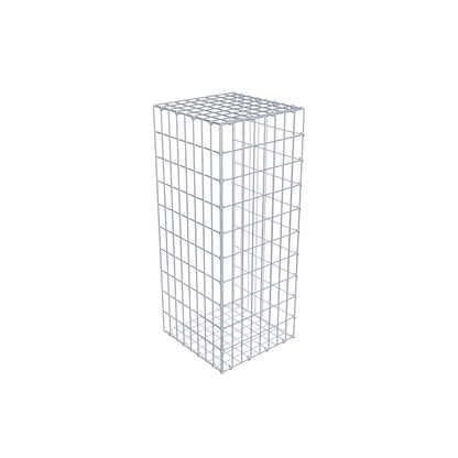 Mounted gabion type 2 100 cm x 40 cm x 40 cm, mesh size 5 cm x 10 cm, C-ring