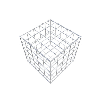 Gabion 50 cm x 50 cm x 50 cm (L x H x P), mailles 10 cm x 10 cm, anneau en C