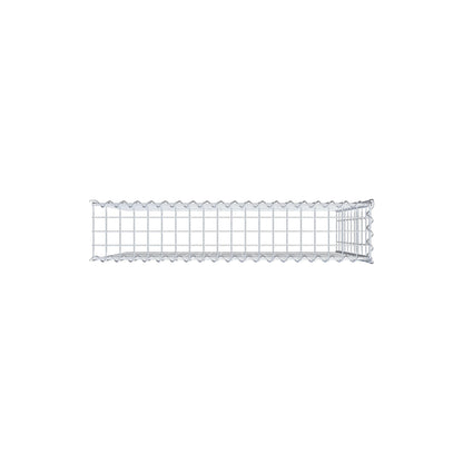 Opvokset gabion type 4 100 cm x 100 cm x 20 cm (L x H x D), maskestørrelse 5 cm x 10 cm, spiral