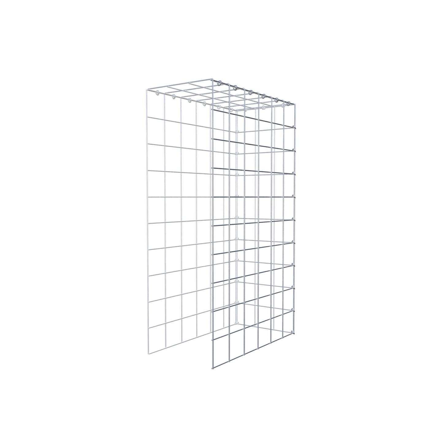 Gabbione aggiuntivo tipo 4 100 cm x 60 cm x 30 cm (L x H x P), maglia 10 cm x 10 cm, anello a C