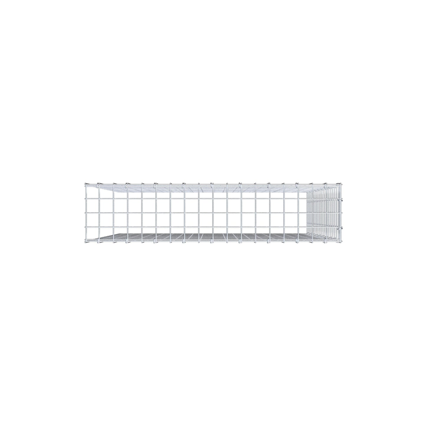 Fourche rapportée type 4 100 cm x 90 cm x 20 cm (L x H x P), maille 5 cm x 5 cm, anneau en C