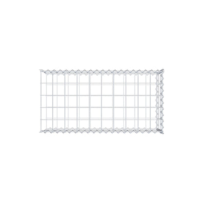 Gabion rapporté type 2 100 cm x 30 cm x 50 cm (L x H x P), mailles 10 cm x 10 cm, spirale