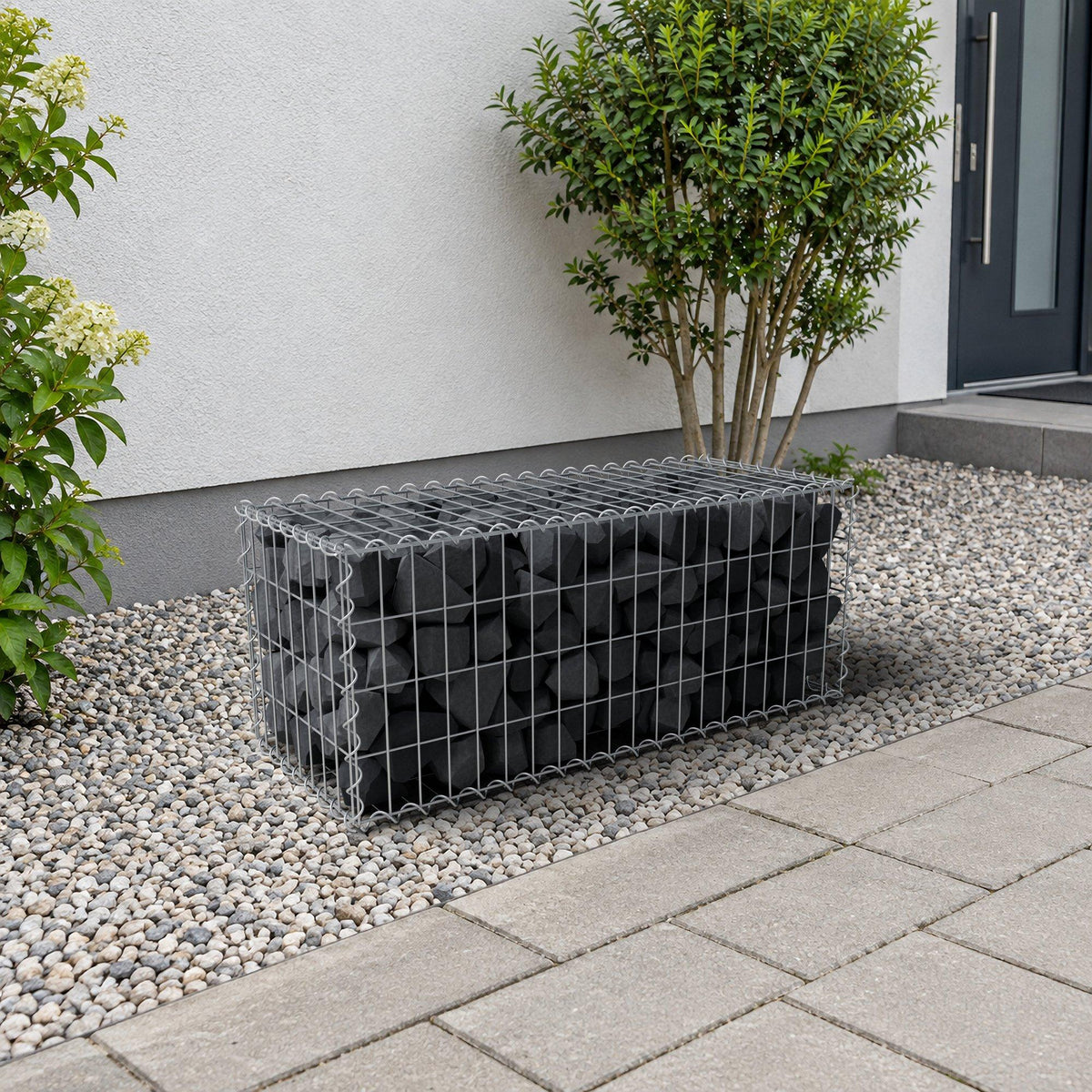 Gabion 100 cm x 40 cm x 40 cm (L x H x P), mailles 5 cm x 10 cm, spirale