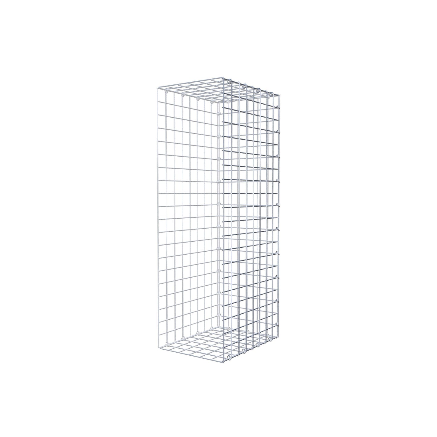 Gabbione fissabile tipo 2 100 cm x 40 cm x 30 cm (L x H x P), maglia 5 cm x 5 cm, anello a C