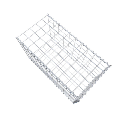 Gabion rapporté type 2 100 cm x 60 cm x 50 cm (L x H x P), mailles 10 cm x 10 cm, spirale