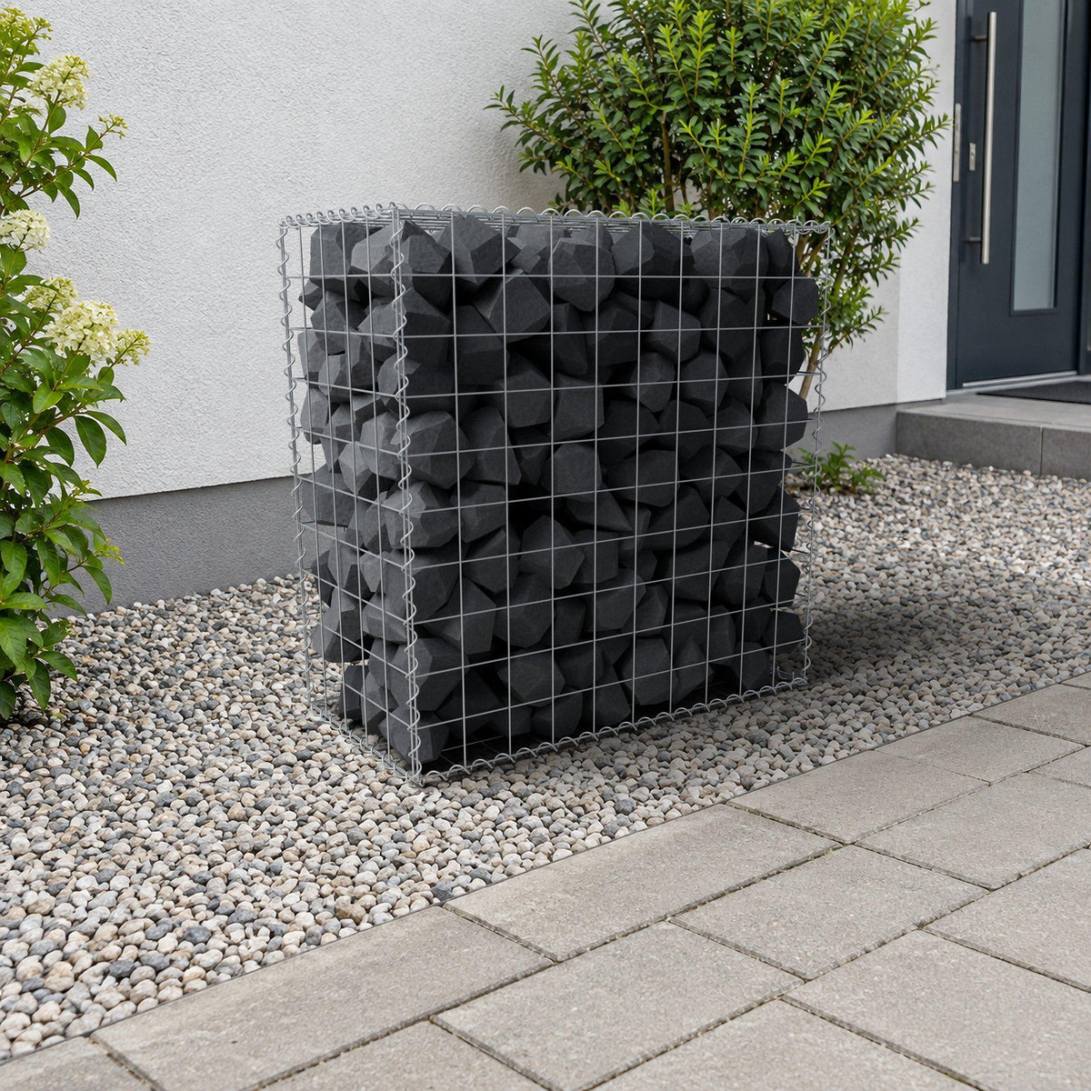 Gabbione 100 cm x 100 cm x 50 cm (L x H x P), maglia 10 cm x 10 cm, spirale