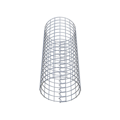 Columna de gaviones redonda 32 cm de diámetro, 80 cm de altura, malla 5 cm x 5 cm
