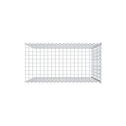 Gabion rapporté type 4 100 cm x 100 cm x 50 cm (L x H x P), mailles 5 cm x 10 cm, spirale