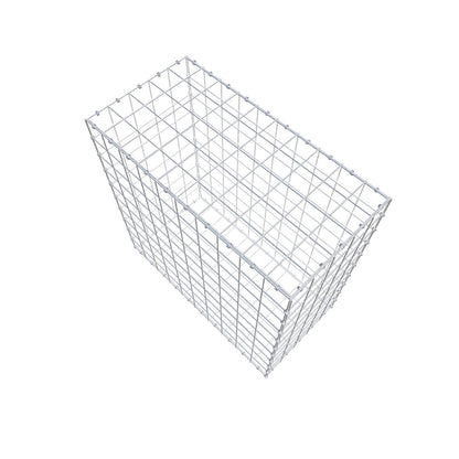 Gabione 100 cm x 100 cm x 50 cm (L x H x T), Maschenweite 10 x 10 cm, Spiralring
