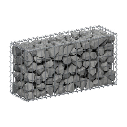 Gabion 100 cm x 50 cm x 30 cm (L x H x P), mailles 5 cm x 10 cm, spirale