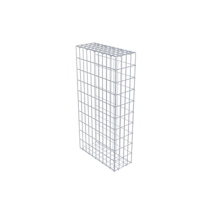 Fourche rapportée type 2 100 cm x 50 cm x 20 cm, mailles 5 cm x 10 cm, anneau en C