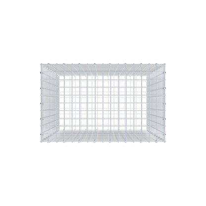 Gabion 100 cm x 80 cm x 50 cm (L x H x P), mailles 5 cm x 5 cm, anneau en C