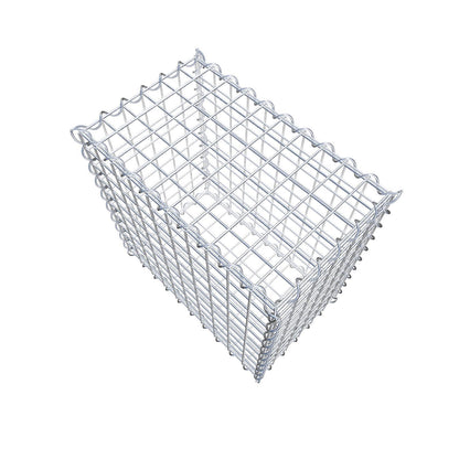 Gabion 50 cm x 50 cm x 30 cm (L x H x D), maskstorlek 5 cm x 5 cm, spiral