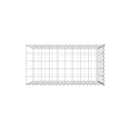 Gabion rapporté type 2 100 cm x 60 cm x 50 cm (L x H x P), mailles 10 cm x 10 cm, spirale